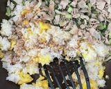 小松菜と豚バラ肉のチャーハン作り方6写真