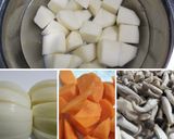 コーンとチキンのクリームシチュー作り方1写真