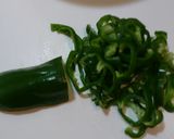 簡単!やみつき!ピーマントマトごまおかか作り方1写真