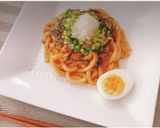 レンジで作る!ヤンニョムシーチキンうどん作り方3写真