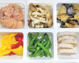 鶏肉の切り落としと秋野菜の甘酢あんかけ作り方1写真