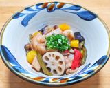 鶏肉の切り落としと秋野菜の甘酢あんかけ作り方8写真