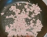 ごはんが進むキャベツ、椎茸、ネギの肉味噌作り方3写真