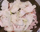ごはんが進むキャベツ、椎茸、ネギの肉味噌作り方4写真