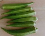 ごま油香る〜オクラの塩昆布和え♪作り方1写真