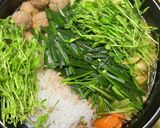 ＊豆苗と冷凍肉団子のキムチ鍋＊作り方3写真