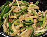 豚ロース肉で青椒肉絲作り方5写真