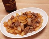 ワインに合う♪コク旨じゃがいも牛肉炒め作り方9写真
