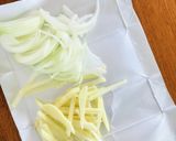 牛細切れ肉のオニオンポテト作り方1写真