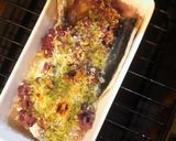 アジの雑穀とパン粉のバジル焼き作り方2写真