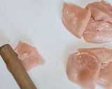 鶏胸肉のさっぱりソースかつ丼作り方1写真
