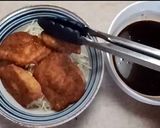 鶏胸肉のさっぱりソースかつ丼作り方6写真