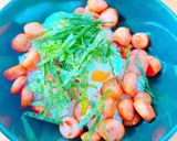 てりたまソーセージ丼　2022.10.6作り方3写真