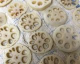 干しエビ風味☆れんこんはさみ揚げ作り方2写真