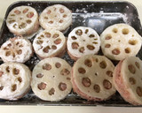 干しエビ風味☆れんこんはさみ揚げ作り方3写真