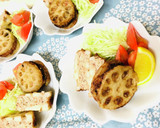 干しエビ風味☆れんこんはさみ揚げ作り方5写真