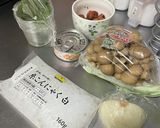 低糖質!白滝ツナしめじの梅しそパスタ風作り方1写真