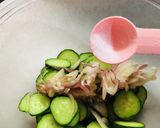 塩と醤油だけ☆みょうがきゅうりの鰹節和え作り方8写真