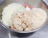 【保育園給食】大豆入りハンバーグ作り方3写真
