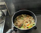 冷凍牛丼の素で簡単肉うどん作り方3写真