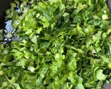 簡単味付け小松菜で栗ご飯おにぎり作り方1写真