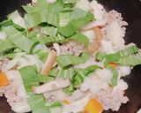 豚ひき肉とゴーヤ、青梗菜のカレー風味作り方4写真