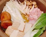 うどんスープとごま油香る豆腐で、鶏鍋♪作り方3写真