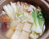 うどんスープとごま油香る豆腐で、鶏鍋♪作り方6写真