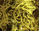 さつまいもの葉っぱジェノベーゼパスタ作り方4写真