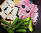 ししとうと厚揚げ、豚肉の照り焼き作り方5写真