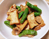 ししとうと厚揚げ、豚肉の照り焼き作り方8写真