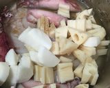 小ヤリイカとたらとレンコンのだし煮作り方1写真