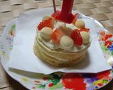 離乳食。1歳の誕生日ケーキ❤作り方4写真
