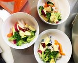 根菜茄子甘辛味噌炒め味温野菜サラダ作り方7写真