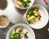 根菜茄子甘辛味噌炒め味温野菜サラダ作り方8写真