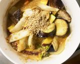 根菜茄子甘辛味噌炒め味温野菜サラダ作り方19写真