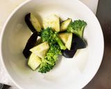 レンジ肉無豆腐甘辛オニオンきな粉野菜炒め作り方8写真