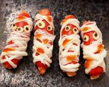 ウインナー☆ミイラ☆ハロウィン作り方4写真