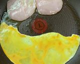 ハム巻き玉子焼き作り方3写真
