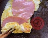ハム巻き玉子焼き作り方5写真