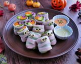 食物アレルギー対応!ハロウイン生春巻き作り方10写真