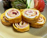 ハム巻き玉子焼き作り方11写真
