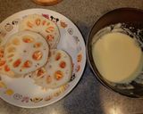 蓮根肉団子黒酢あん　明太チーズ蓮根天ぷら作り方1写真