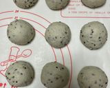 黒ごまチーズの米粉ちぎりパン作り方3写真