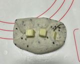 黒ごまチーズの米粉ちぎりパン作り方7写真