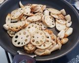 れんこんとちくわのうま塩きんぴら作り方2写真