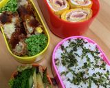 ハム巻き玉子焼き作り方12写真