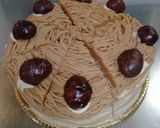 モンブランのホールケーキ作り方35写真