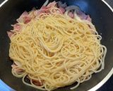 ☆簡単我が家のカルボナーラ☆無駄なく全卵作り方7写真