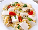 豆腐入りあんかけ焼きそば作り方6写真